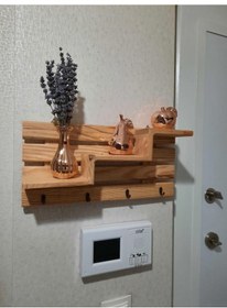 Resim Ahşap Anahtar Askısı - Ahşap Duvar Anahtarlığı Diğer 