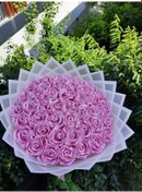 Resim 41 Li Led Işıklı Solmayan Gül Buketi Pembe Gül Dışı Beyaz Isteme, Söz, Nişan, Mezuniyet Için Ideal Pembe41 Dışı Beyaz 