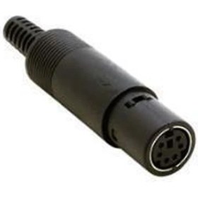 Resim Yka 6 Pin Mini Din Dişi Konnektör 