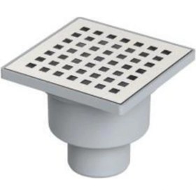 Resim MaxiFlow Maxıflow Line 10*10 Ø50 Alttan Yer Süzgeci (Sifon) Paslanmaz 