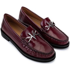 Resim Mario Valentino Kadın Hakiki Deri Bordo Loafer Ayakkabı 1040 91d2555 Bn Ayk Sk25-26 Bordeaux Bordo 
