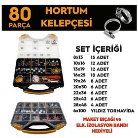 Resim 80 Parça Hortum Kelepçesi Seti 
