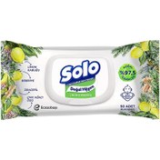 Resim Solo Doğal Hijyen Limon & Biberiye Islak Mendil 50'li 