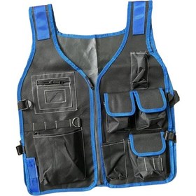 Resim Suntek Alet Yeleği Alet Çantası Çok Cepler Ayarlanabilir 