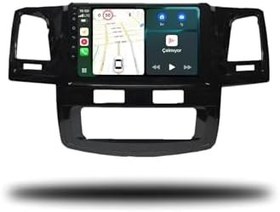 Resim MarTechno Dijital Klima Android Multimedya 4GB RAM 32GB Hafıza Toyota Hilux 2008-2015 ile uyumlu 