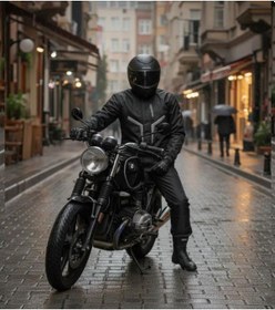 Resim Motosiklet Ve Bisiklet Lüx Yağmurluk Takım Waterproof Oxford Kumaş Astarlı Yağmurluk Takım 