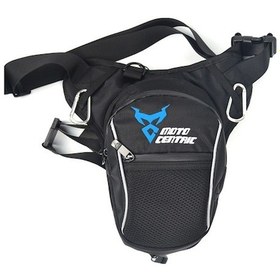 Resim Motosiklet Bacak Çantası, Motosiklet Yarışı Sürme Çapraz Askılı Bel Ve Bacak Çantası, Sürücü Ekipmanı, Su Geçirmez, Mavi Mavi 