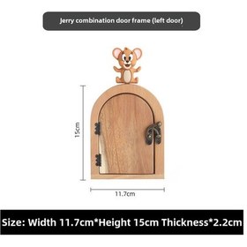 Resim Ranyeek Ahşap Anahtar Kutuğu Yeni Çin Stili Duvar Dekorasyonu Toz Koruyucu Ev Dekoru Evcil Kullanim Sol Açılır Ahşap Yaya Kutu + Jerry Kombinasyonu 