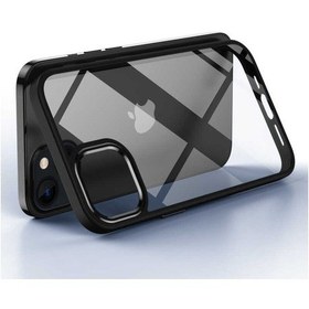 Resim Apple Uyumlu iPhone 13 Zore Krom Kapak-siyah 