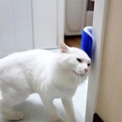 Resim BUFFER® Pratik Kedi Tüyü Kaşıma Ve Tarama Aparatı Duvara Monte Kaşıma Aleti 