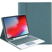 Resim Sunsky YT11B-A Bluetooth Klavye Kılıfı Için iPad Pro 11 Inç (2020) & (2018)KOYU Yeşil (Yurt Dışından) 