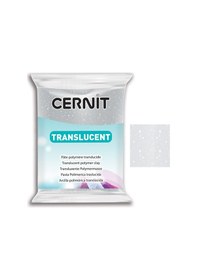Resim Cernit Translucent Transparan Polimer Kil 56G 080 Glitter Silve 