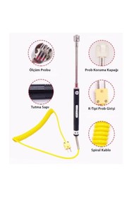 Resim Genel Markalar Nr 81532b K Tipi Yüzey Sıcaklık Ölçer Prob -50°c 500°c (PROB UZUNLUĞU: 14CM) 
