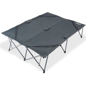 Resim Kingcamp Banyan Double Çift Kişilik Katlanır Kampet Portatif Kamp Yatağı Siyah 