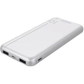 Resim Philips - Dlp1810cw 10.000 Mah 37wh Powerbank 2xusb-a 2.1a Usb-c Çıkış Beyaz 