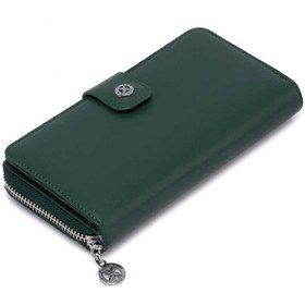 Resim Yeşil Deri Kadın Cüzdan - S1CB00005789-S8H 