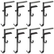 Resim Şömine Çelenk Tutucu 2'si 1 Arada Çorap Ve Çelenk Tutucu, Ayarlanabilir Metal Noel Askısı, Vida Gerektirmez. 