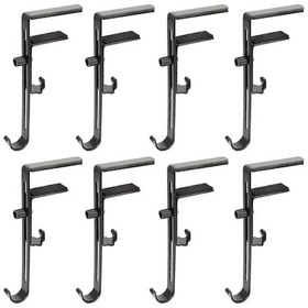 Resim Şömine Çelenk Tutucu 2'si 1 Arada Çorap Ve Çelenk Tutucu, Ayarlanabilir Metal Noel Askısı, Vida Gerektirmez. 