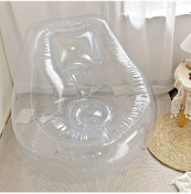 Resim Fochsia 1 Adet Şeffaf Sırtlı Outdoor Kamp İnflatable Koltuk Su Ve Kara 180kg Şeffaf Renk 