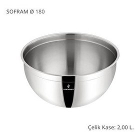 Resim Sofram 18 CM Çelik Kase 2 Litre 
