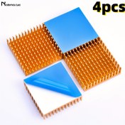 Resim NODEMCU LUA 4 Adet 40mm Isı Emici Arka Yüz Termal İletken Bant Seti, 3D Yazıcı Malzemeleri, 40mm x 40mm x 11mm Soğutucu Isı Emici Kiti, TEC1-12706 Peltier Termoelektrik Soğutma 