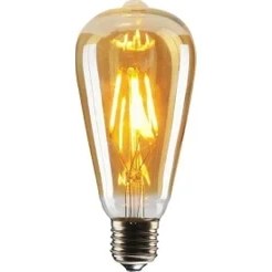 Resim Hakay 4W Dim Rustik LED Ampul, Sarı Işık 