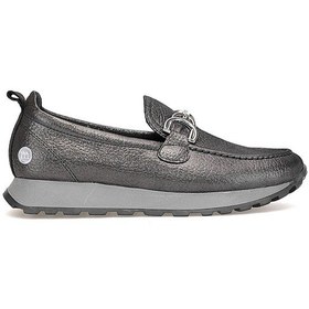 Resim Mammamia D25ka-7055 Kadın Hakiki Deri Casual Ayakkabı Platin Platin 