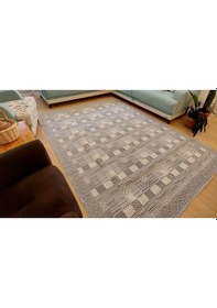 Resim Algelsineve Nordik Denge Geometrik Modern Halı Örtüsü Gri 