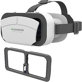 Resim 3D VR Sanal Gerçeklik Kulaklığı - Yetişkinler İçin Ayarlanabilir VR Kulaklık | VR Gözlükler | Cep Telefonu Yardımcı Çerçeve | 4.5-7.0 İnç Ekranlı Tüm Akıllı Telefonlar İçin Uygun Rahat VR Gözlükleri 