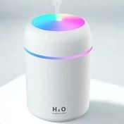 Resim Melek Moda BUFFER® Usb Rengarenk Işıklı 300 ml Ulrasonik Hava Nemlendirici Buhar Makinesi Ve Hava Aroma Difüzör 