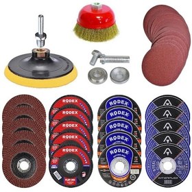 Resim Spiral Taşlama Cırt Zımpara Inox Metal Kesici Flap Disk 40 Parça (468693283) 
