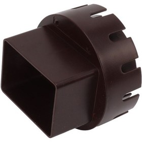 Resim Yaleker Yağmur Suyu Havuzu İle Su Atım Borusu Bağlantı Adaptörü, Kahverengi, Dayanıklı Plastik, Size L, Sıkı Birleşim, Sızma Yok, 2 Vida İle 