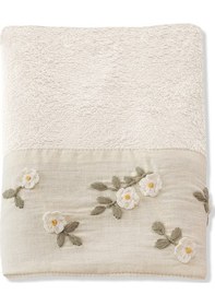Resim Nova Bambu Nakışlı El Havlusu Ekru 