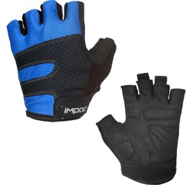 Resim Impact Peak S Mavi Kısa Parmak Jelli Bisiklet Eldiveni 