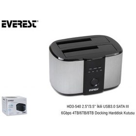 Resim EVEREST HD3-540, 2.5" ve 3.5" Disk Uyumlu, USB 3.0, 