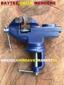 Resim Baytec Mini Mengene Dönerli Tablalı Örslü Masa Mengenesi 50Mm Pro 