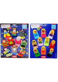 Resim 2 Set - 20 Parça Tox Emojiler ve Masal Kahramanları Parmak Kukla 