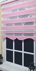 Resim StorBurada Pliseli Zebra Stor Perde Pembe Etek Dilimli ST 019 Pembe 90 x 200 
