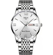 Resim Sunshine022 Erkek Spor Çelik Kayışlı Parlak Kadranlı Takvim Hafta Gösterişli Işık Lüks İnce Dijital İş Saati Silvery Diğer 
