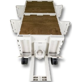 Resim 230 Litre 4 Tekerlekli, Katlanır, Piknik Arabası 