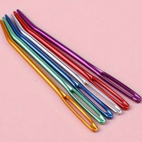 Resim Örgü, Tığ İşi, Goblen ve Dokuma için Canlı Karışık Renkler - Ergonomik Sap El Yapımı Dikiş El Sanatları Araçları, El Sanatları Dikiş Araçları | Canlı El Sanatları Araçları | Dayanıklı İşleme İğneleri, Örgü Aksesuarları ve Malzemeler 