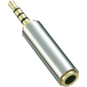 Resim 2.5Mm Erkek 3.5Mm Dişi 4 Boğum 3 Çizgi Kulaklıklı Mikrofon Çevici 