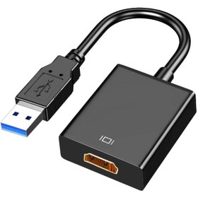 Resim aogo Usb Hdmi Dönüştürücü Kablo Usb 3.0 To Hdmı Çevirici Adaptör 1920x1080p@60hz (usb 3.0 Üzerinden) 