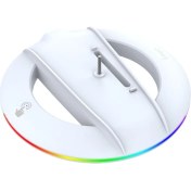 Resim Aırstorr P5S025S Kolay Kurulum Dikey Stand Dijital/Disk Sürümü PS5 Evrensel Konsol İçin 14 Renkli LED Işıklı 