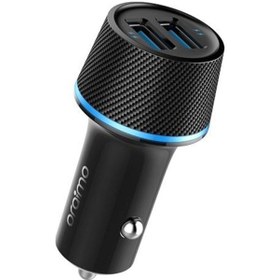 Resim Dofolink Araç Şarj Cihazı, 2 Usb Portlu Hızlı Şarj, 2.4a, 12-24v Giriş, Led Işık, Aşırı Akım Korumalı, Siyah 