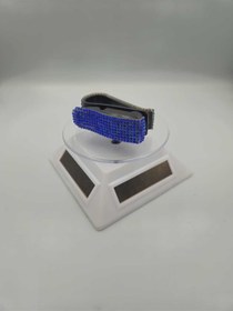 Resim Saks Mavi Taşlı Gözlük Tutucu 