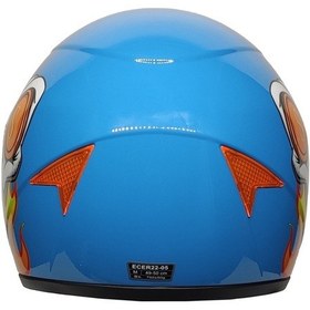 Resim Mts Sy118 Çocuk Kaskı Skull Mavi 