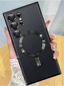 Resim Dexmon Galaxy S23 Ultra Kılıf Magsafe Şarj Özellikli Kamera Ve Lens Korumalı Esnek Silikon Dempre Case 