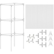 Resim Tenfowee 30 Cm Pe Bitki Tırmanma Sandalyesi - Çiçek Ve Domates İçin Dayanıklı Bitki Desteği - Bahçe Ve Çiçeklik Kullanıma Uygun 