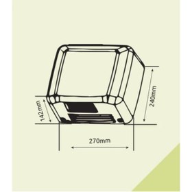 Resim Gold Paper Fotoselli 2500w Alttan Üflemeli Satin Paslanmaz El Kurutma Cihazı 
